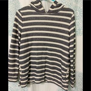 Old navy side stitch hoodie sweater. Girls xl